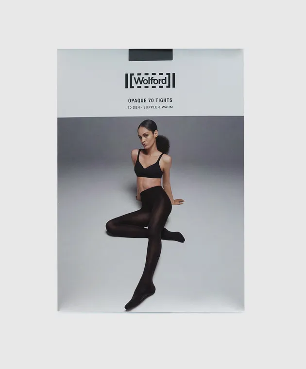 Wolford Black tights OPAQUE 70 Den