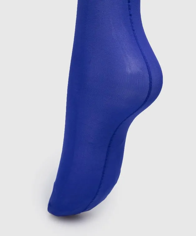 Wolford Blue tights Mugler 30 DEN