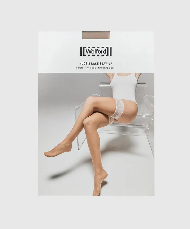 Wolford Brown tights Individual 10 den