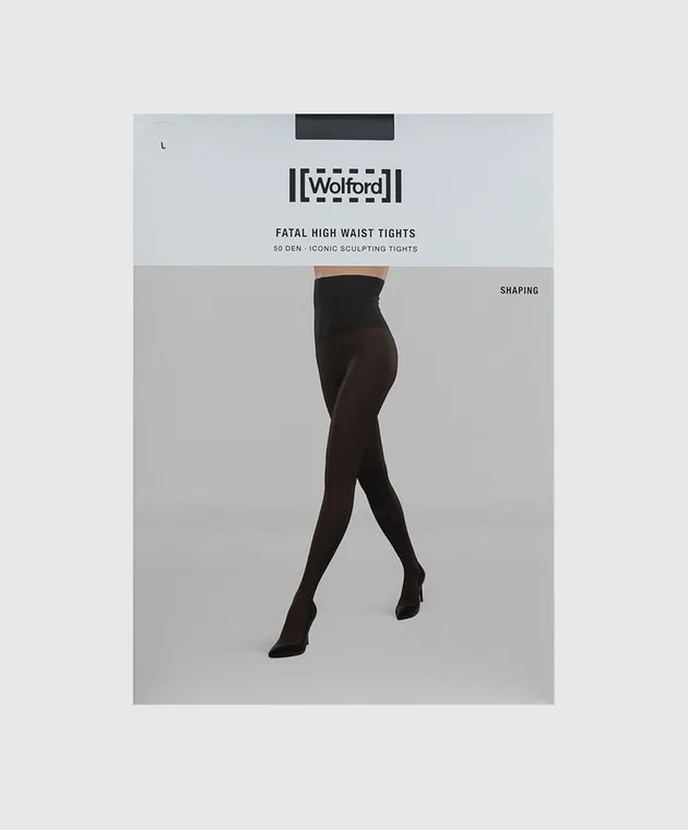 Wolford Fatal 50 Den High Waist Black Tights