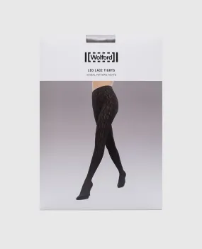 Wolford Leo brown fishnet tights in an animalistic pattern