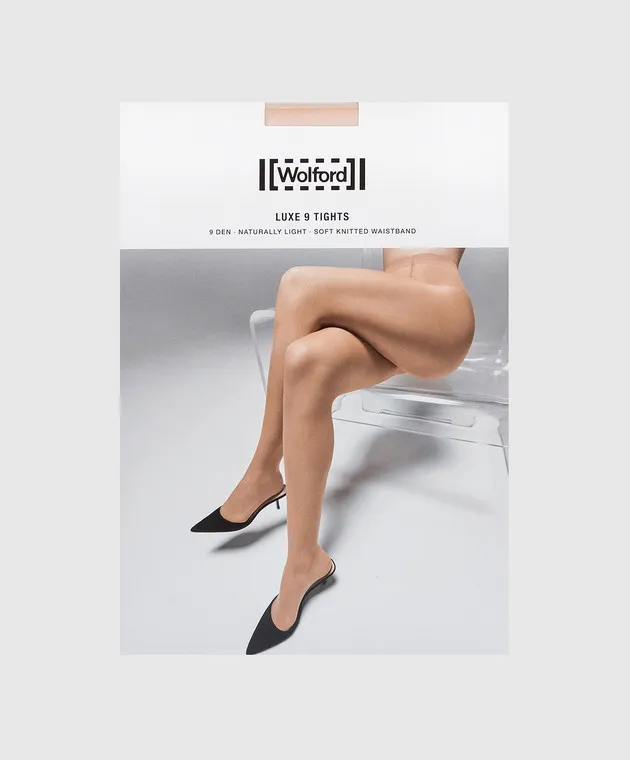 Wolford Luxe 9 DEN beige tights