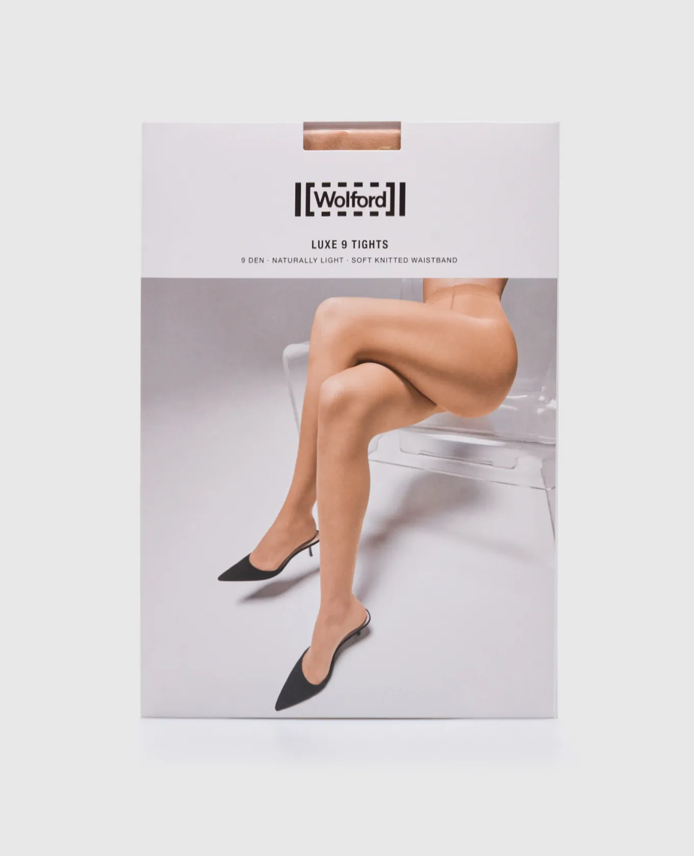 Wolford Luxe 9 den Naturally Light beige tights