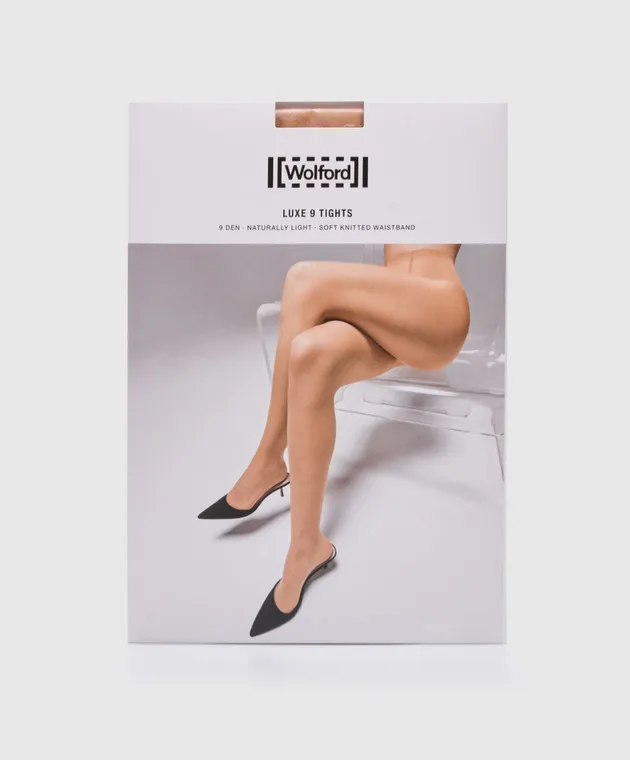 Wolford Luxe 9 den Naturally Light beige tights