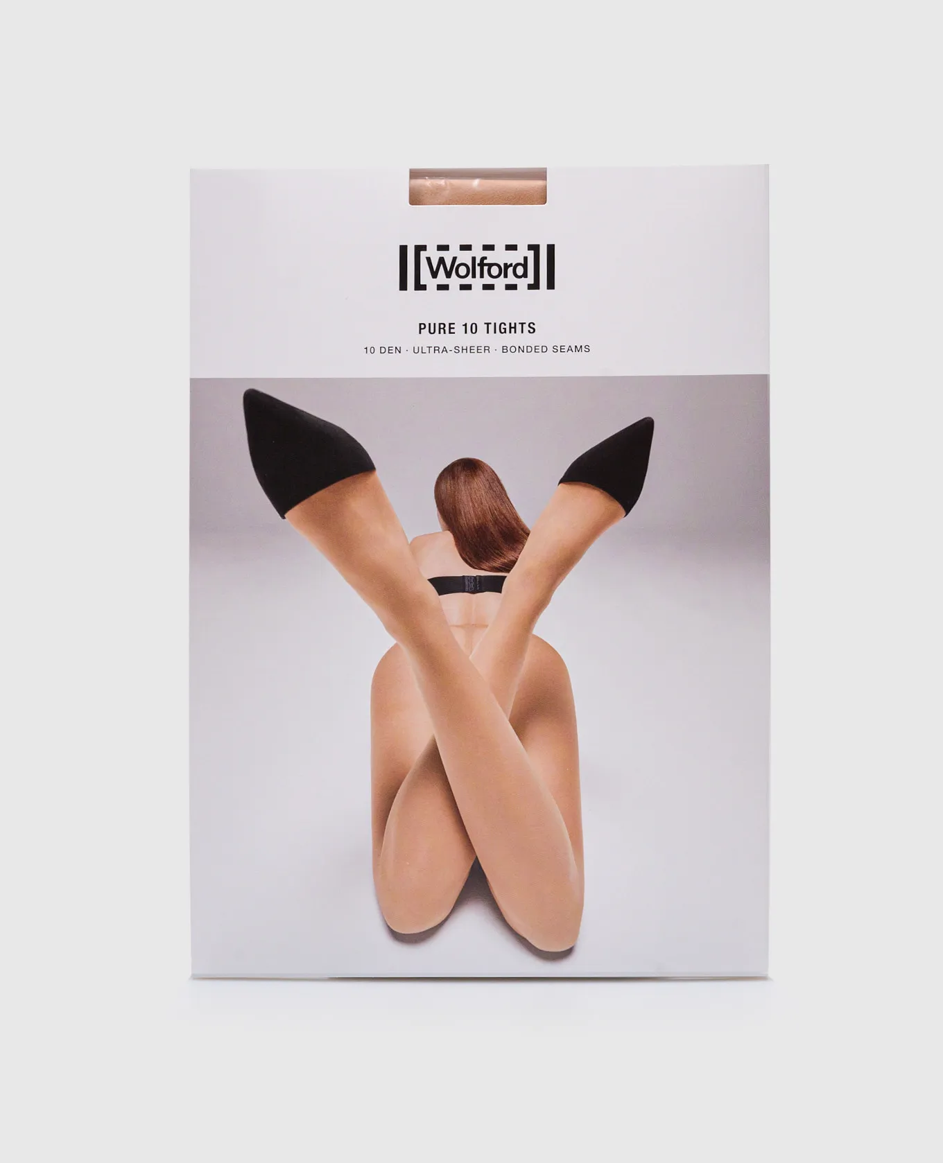 Wolford Pure10 den Ultra Sheer beige tights