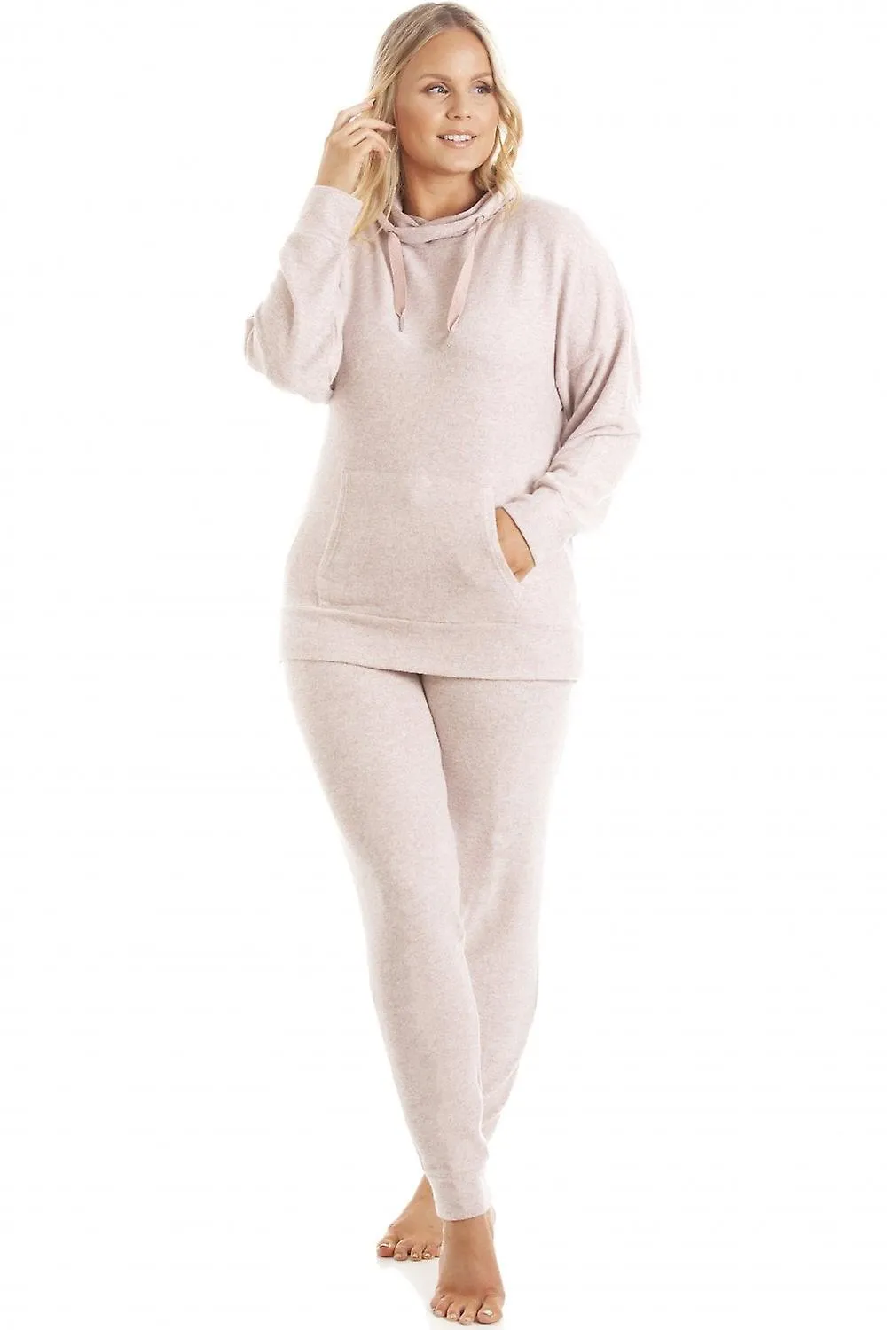 Women's Camille Womens Pink Hacci Pyjama Set